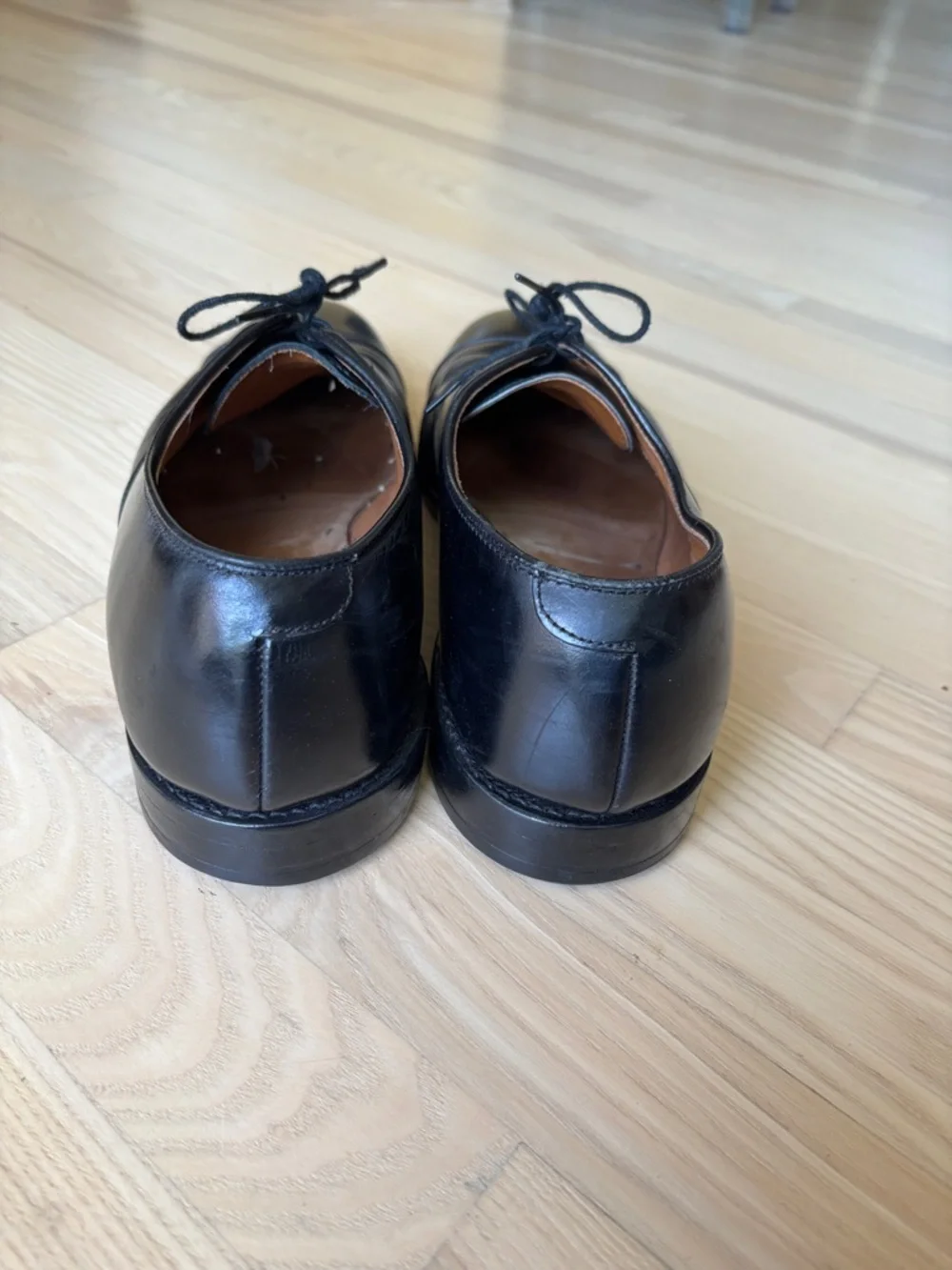 Allen Edmonds Park Avenue Black Cap-Toe Oxford Shoes